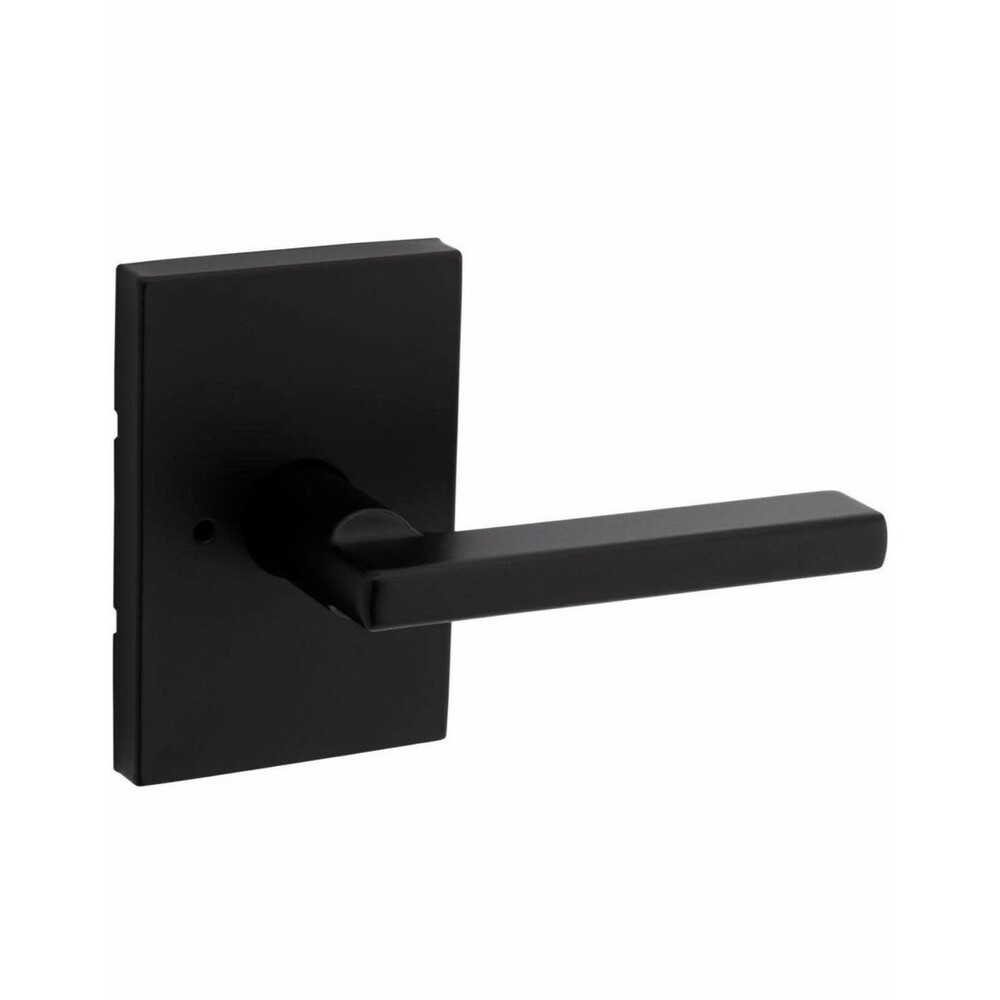 Kwikset 730HFLRCT Halifax Privacy Door Lever Set - Black